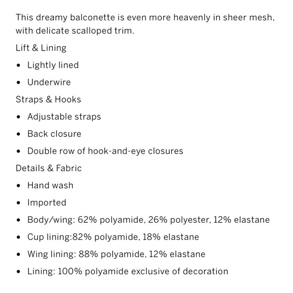 🌸Dream Angels Mesh Balconette Bra - Picture 4 of 4